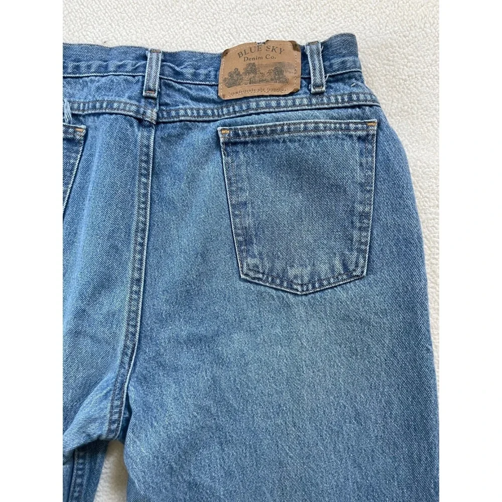 Vintage Made In USA Blue Sky Denim Co Mens 36x32 (33x30) Jeans 100% Cotton Rigid